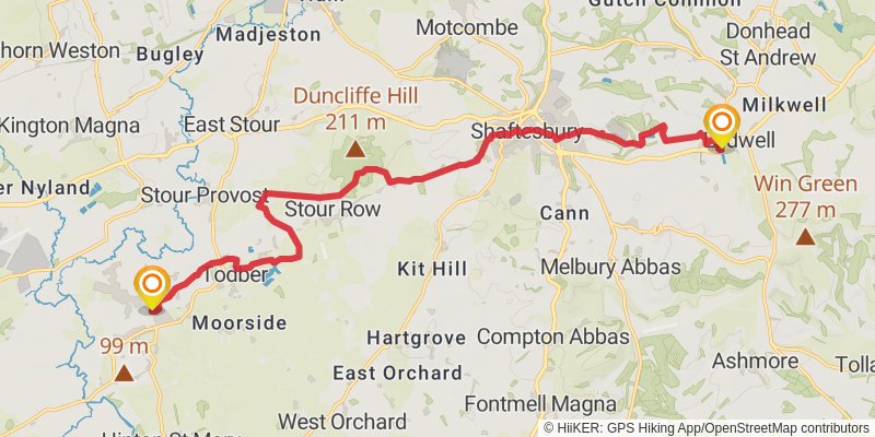 Hardy Way stage 9 Map