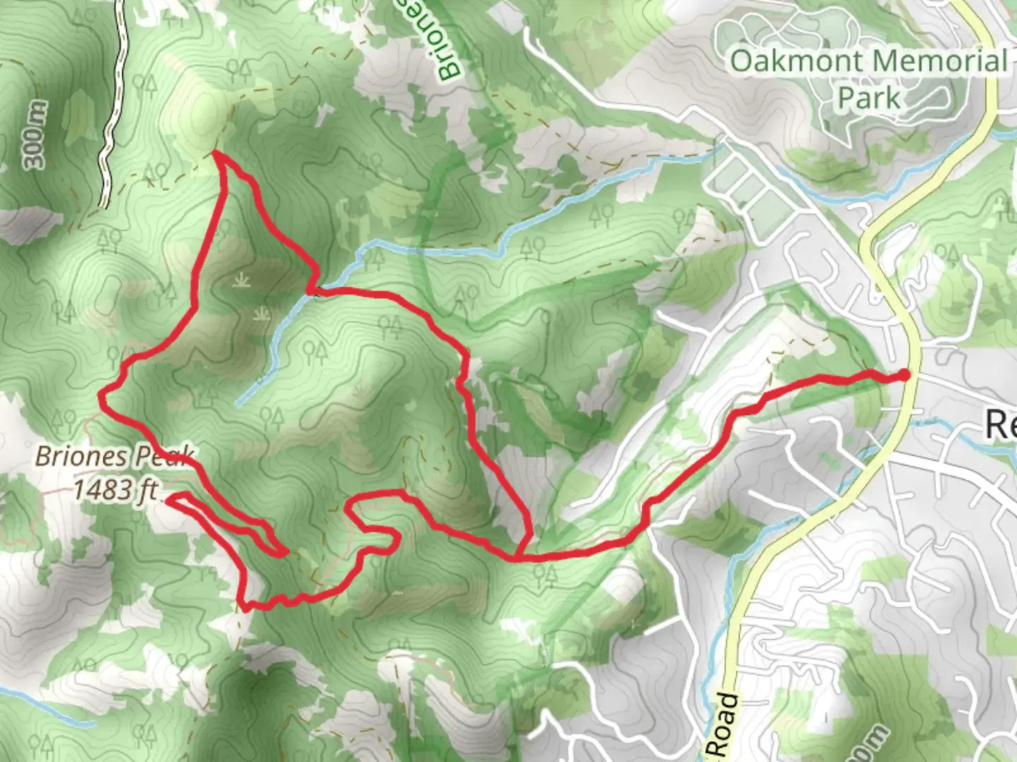 An image depicting the trail Blue Oak and Table Top Loop Trail and its surrounding area.
