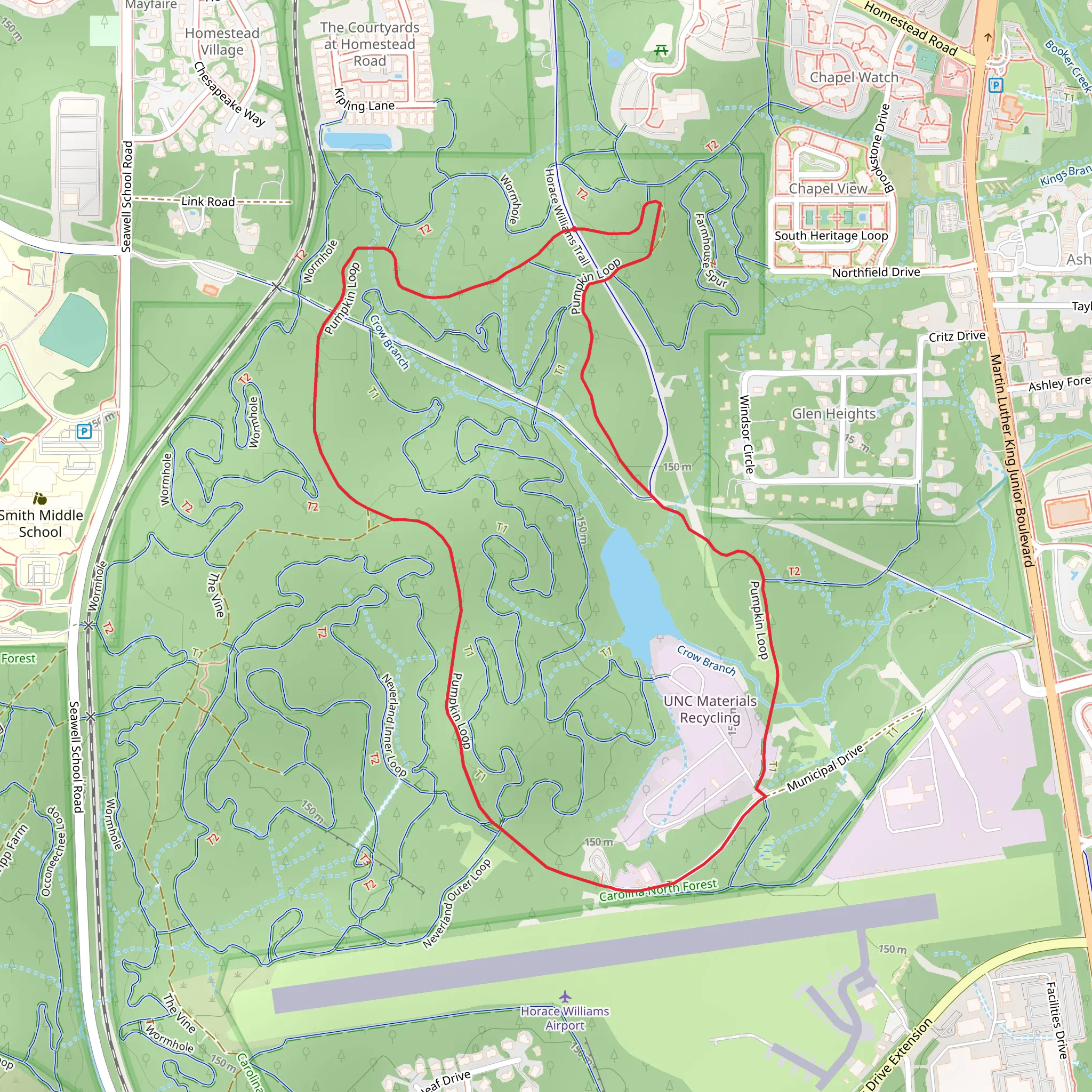 Pumpkin Loop mobile static map