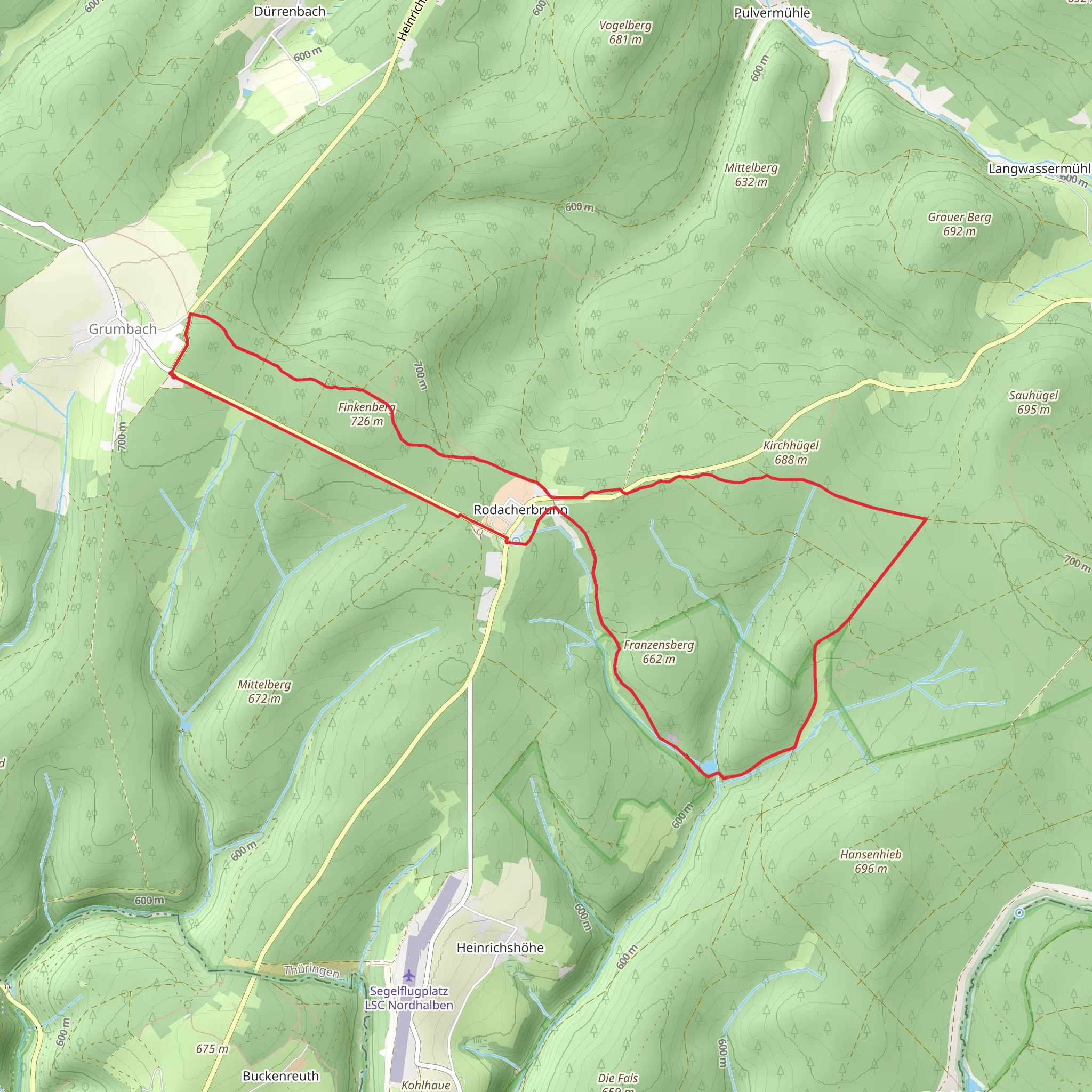 Via Porta and Lehrpfad Jaegersruh mobile static map