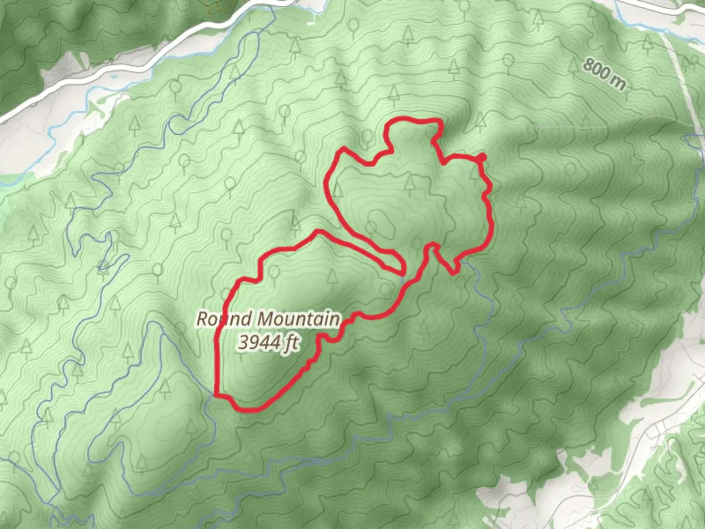 An image depicting the trail Genesis and Chimney Loop and its surrounding area.