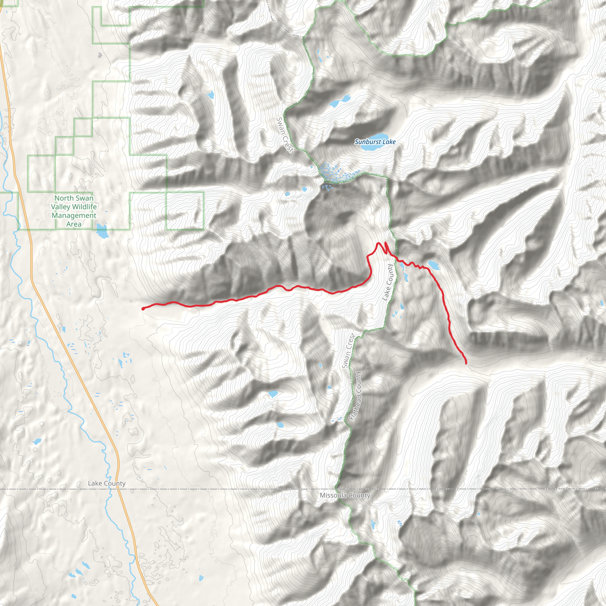 Lion - Palisade Trail mobile static map
