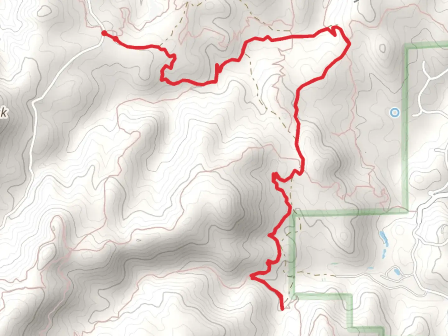 An image depicting the trail Potts Creek Trail and its surrounding area.