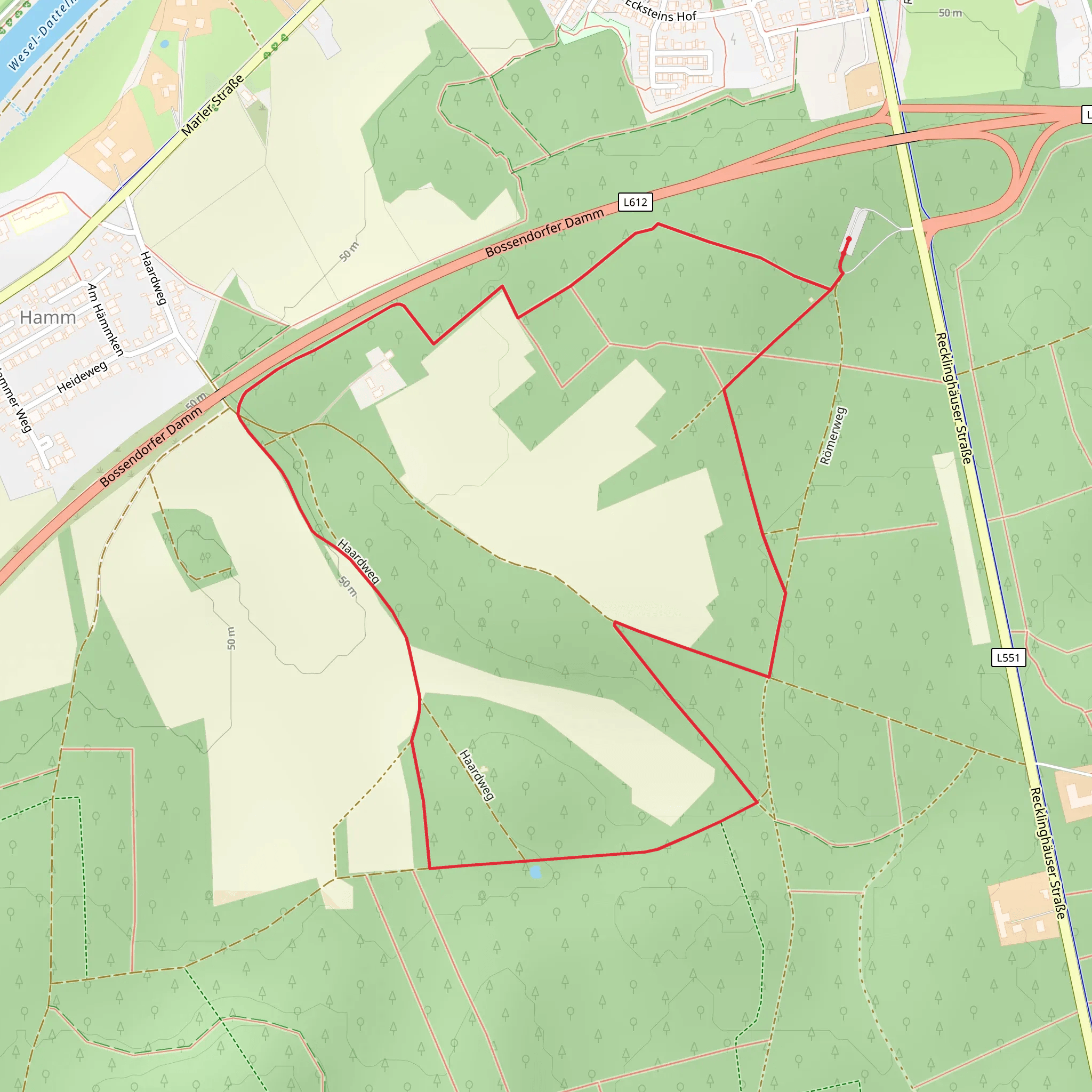 Haardweg Loop mobile static map