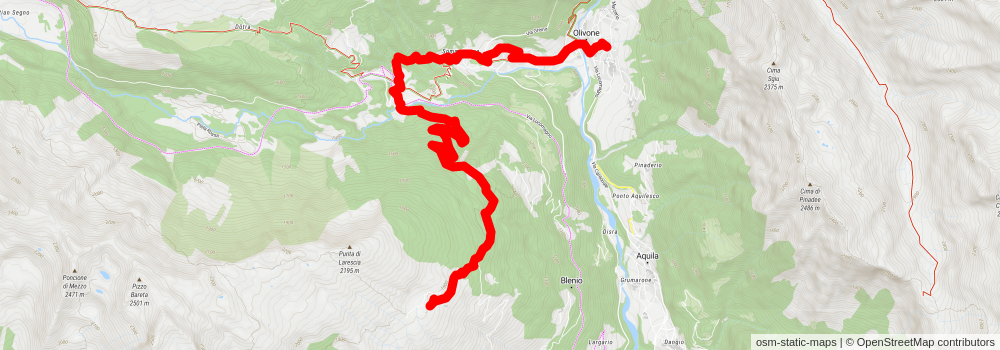 Blenio Valley from Biasca stage 3 Map
