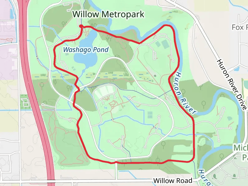 Washago Pond and Willow Metropark Loop