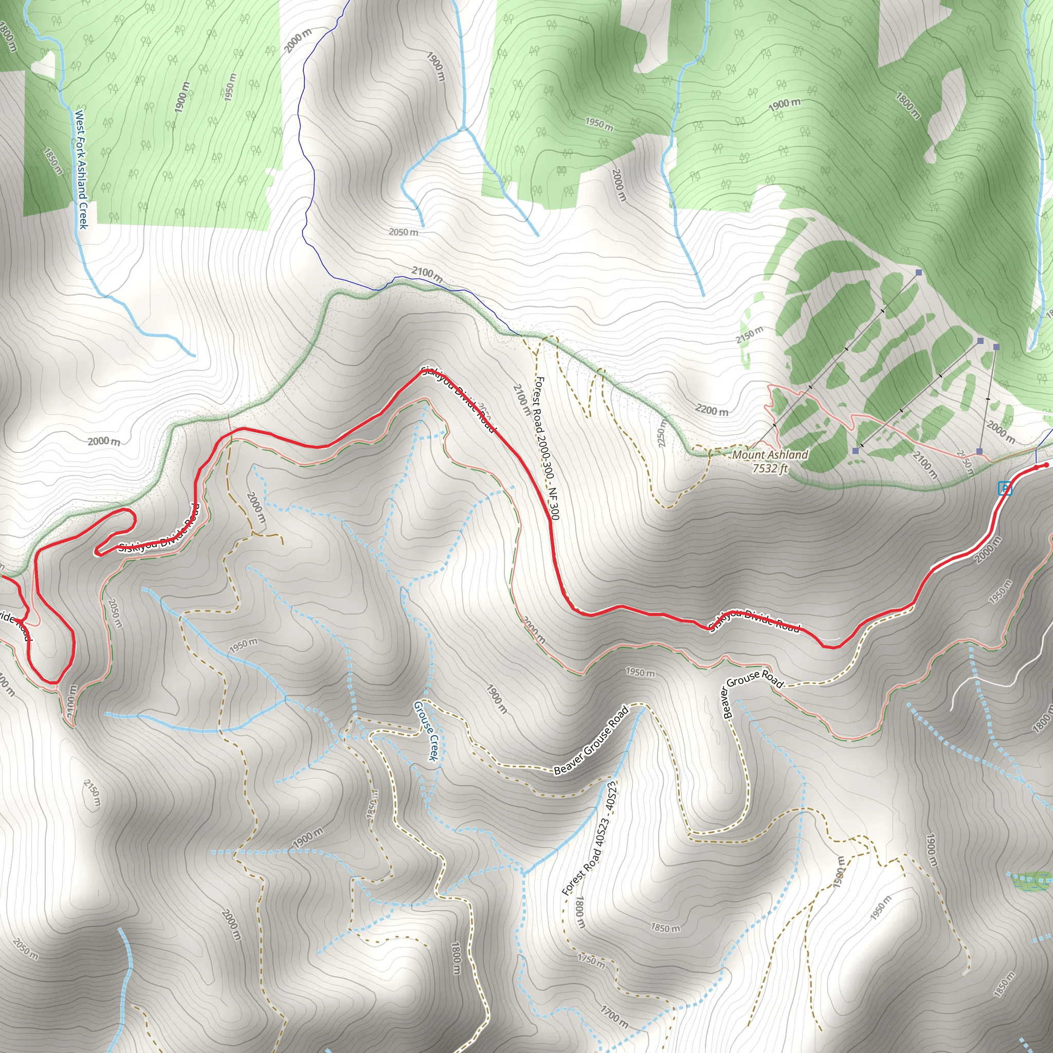 Grouse Creek Gap mobile static map