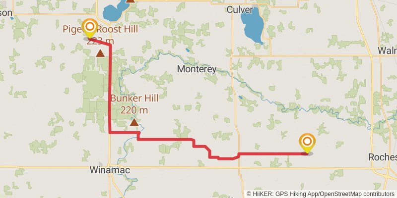 American Discovery Trail - North stage 10 Map