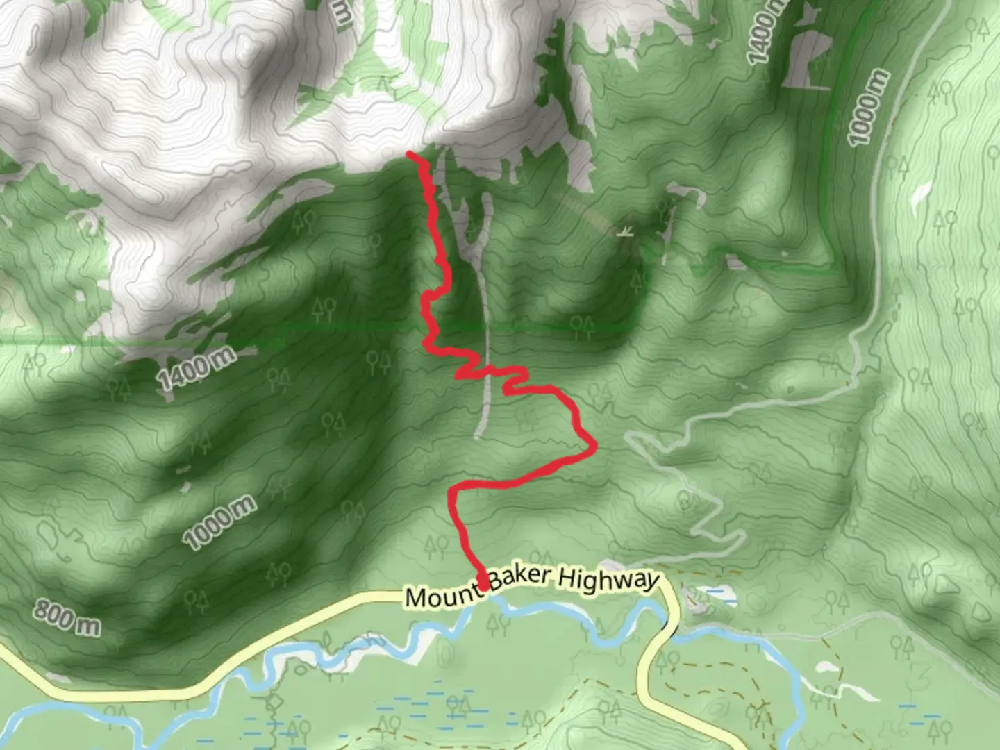 An image depicting the trail Welcome Pass via High Divide Trail and its surrounding area.