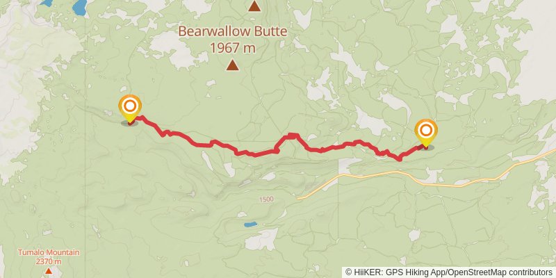 Ultra Pedestrian North Loop stage 139 Map