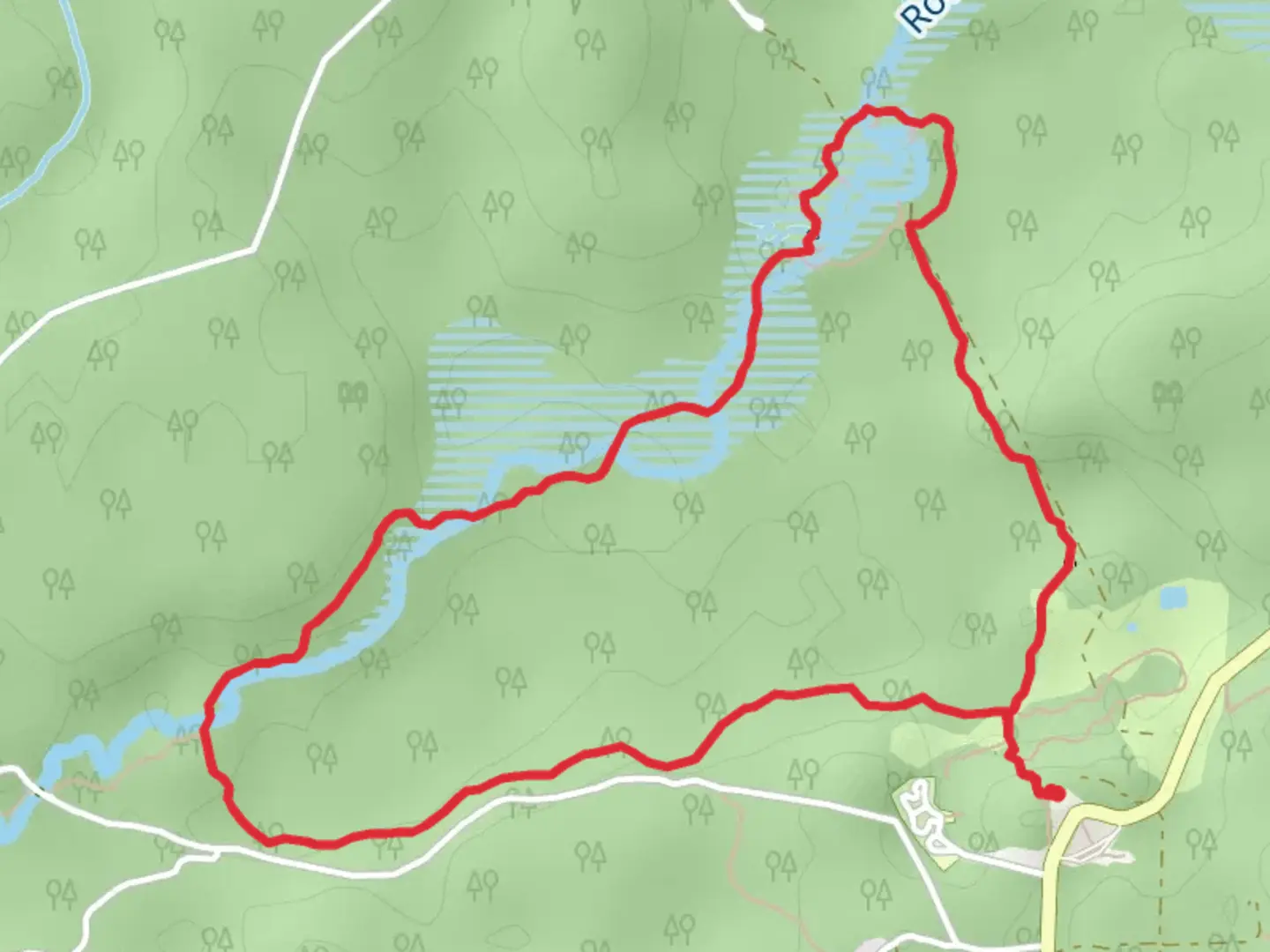 An image depicting the trail Black Swamp Walk and its surrounding area.