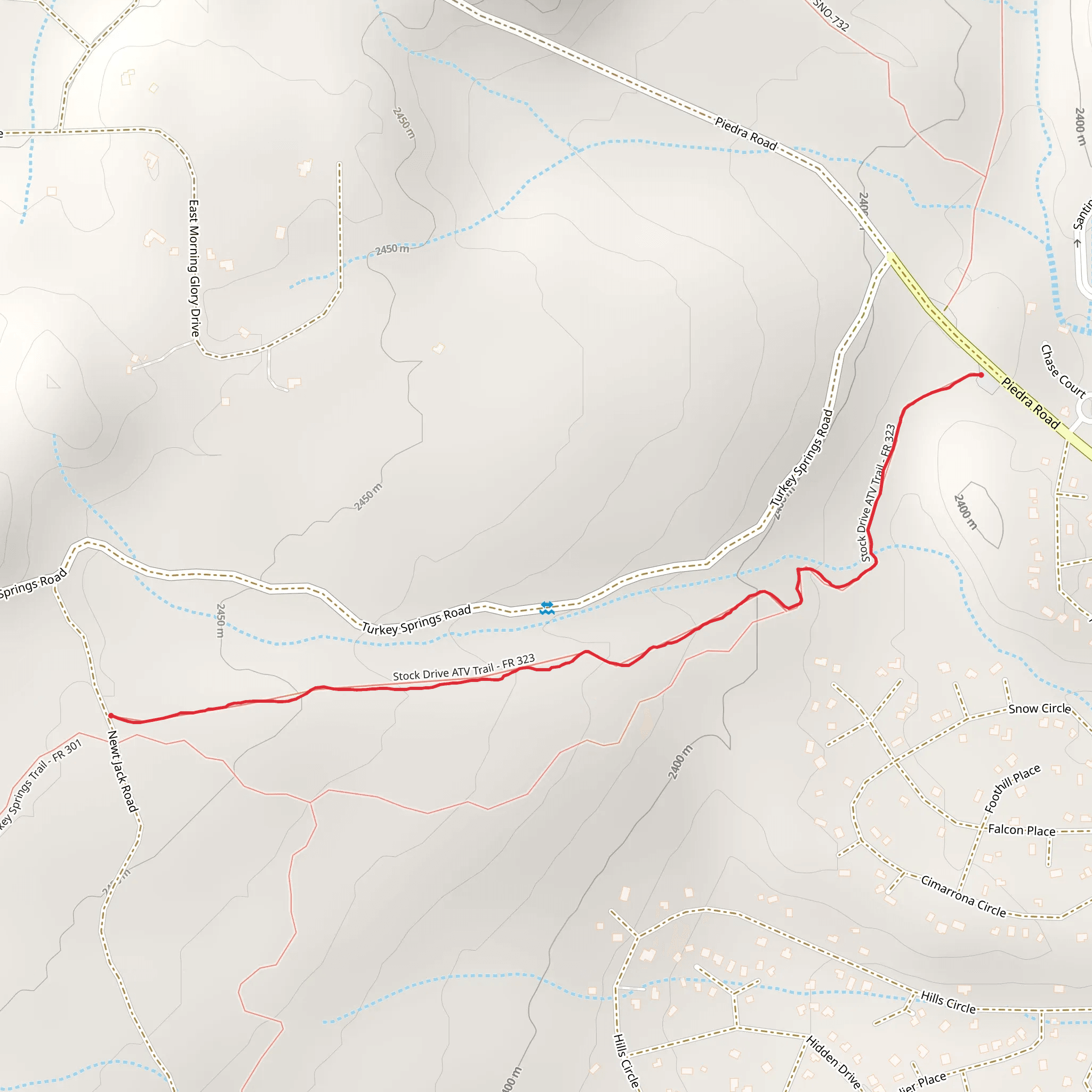 Stock Trail mobile static map
