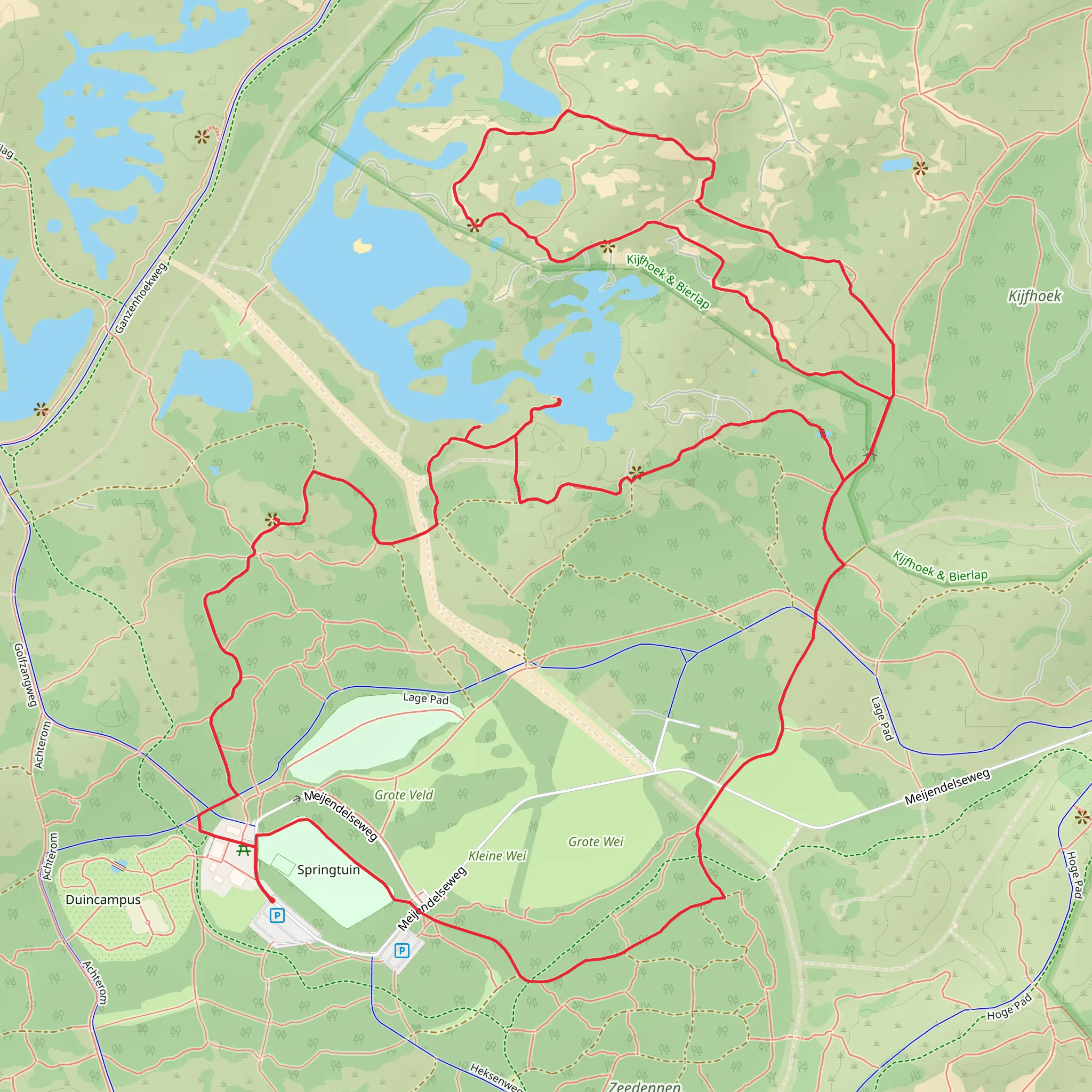 Meijenhof and Meijendel Loop mobile static map