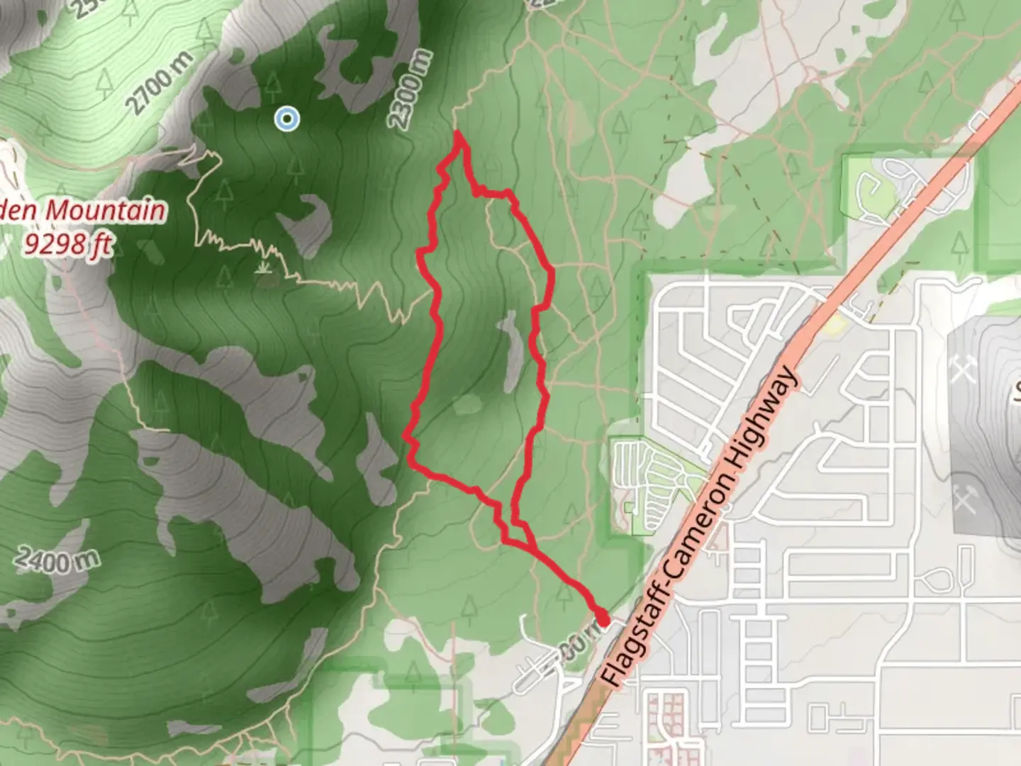 An image depicting the trail Fatmans Loop Trail and its surrounding area.