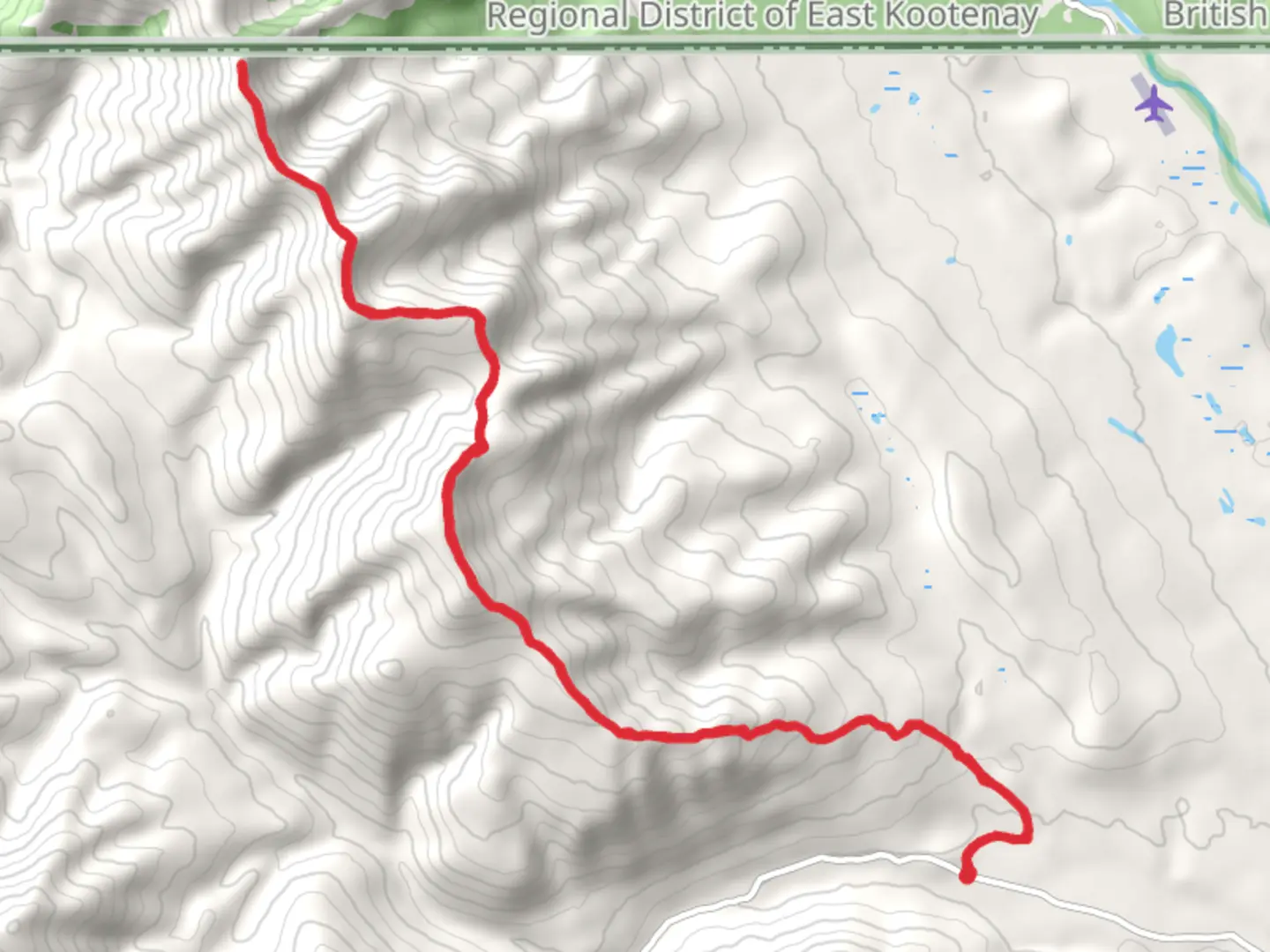 An image depicting the trail Mount Hefty Trail and its surrounding area.