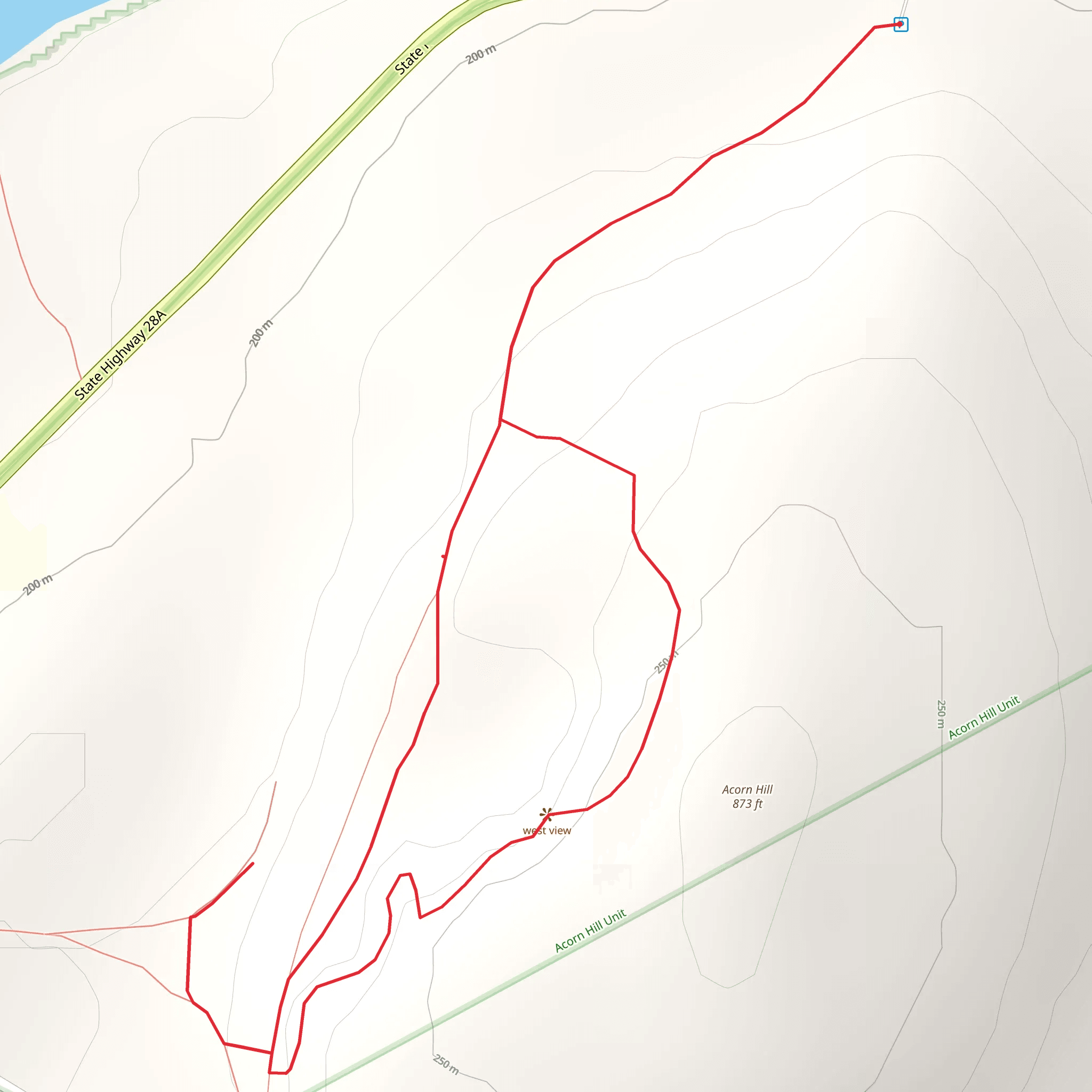 Ashokan Quarry Loop Trail mobile static map