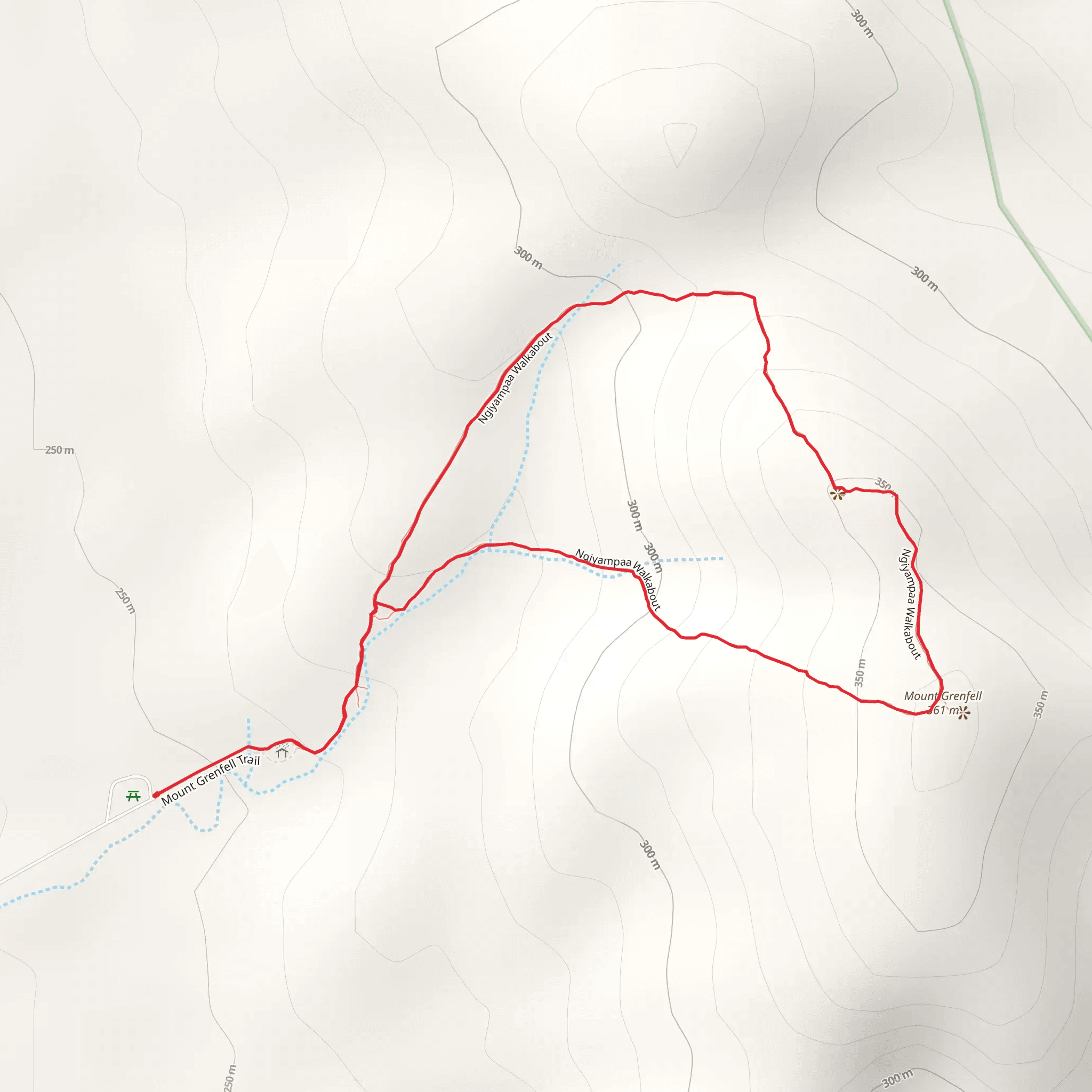 Mount Grenfell Art Site Walk mobile static map