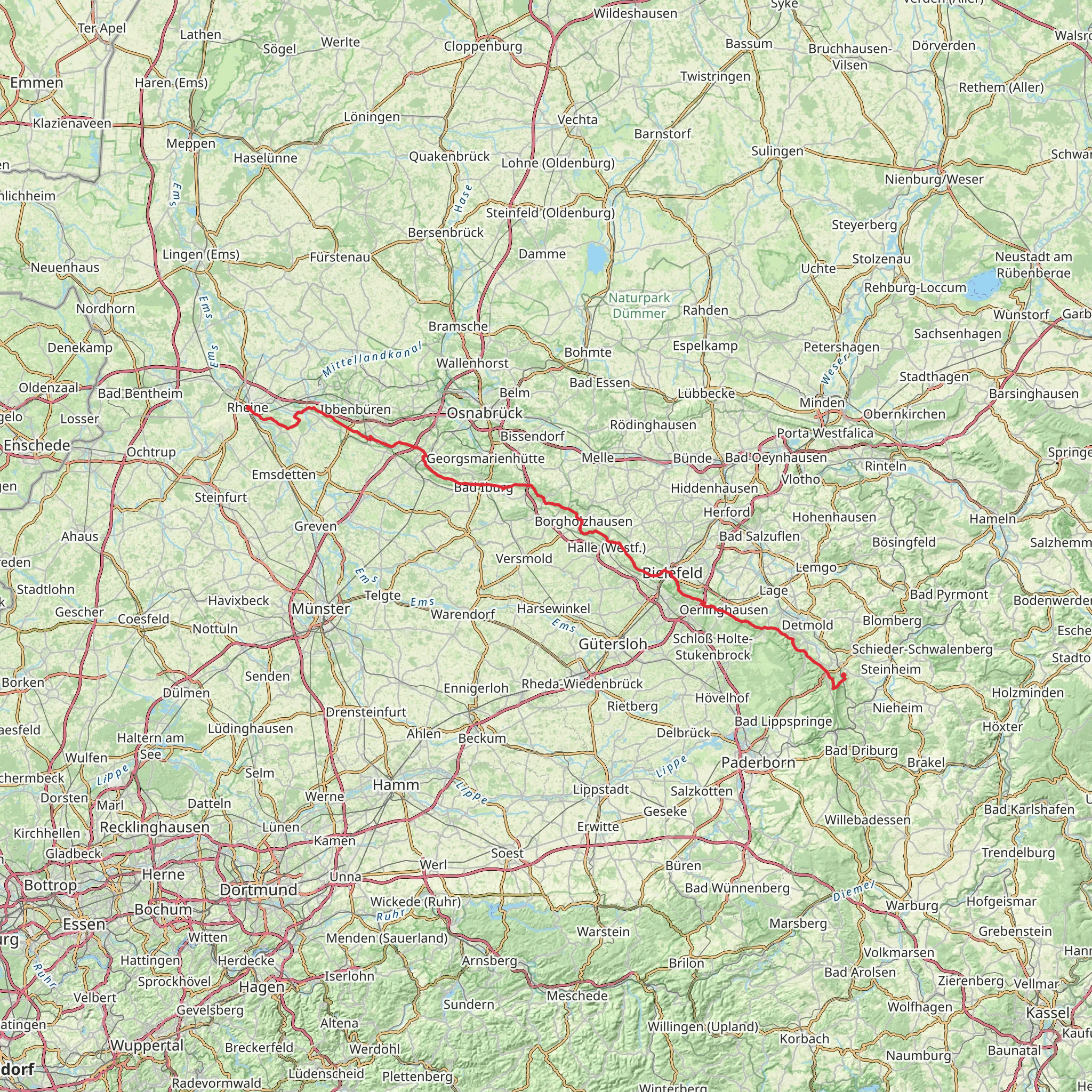 Hermannsweg mobile static map