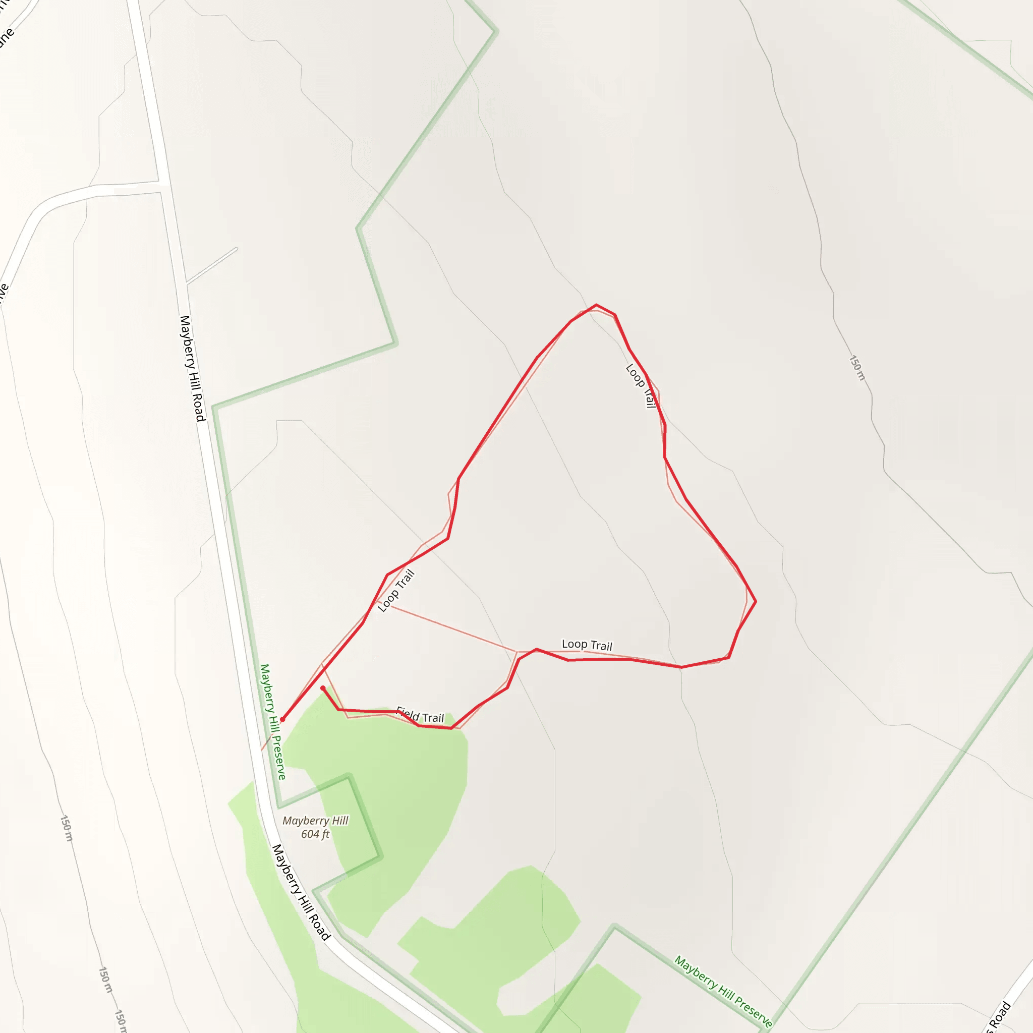 Mayberry Hill Loop mobile static map