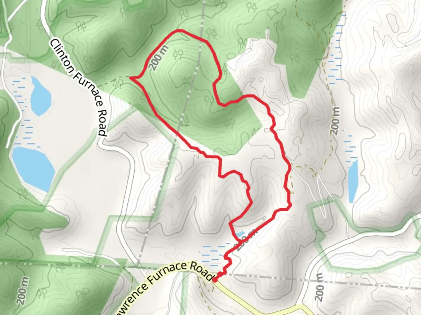 An image depicting the trail Bear Top Loop Trail and its surrounding area.