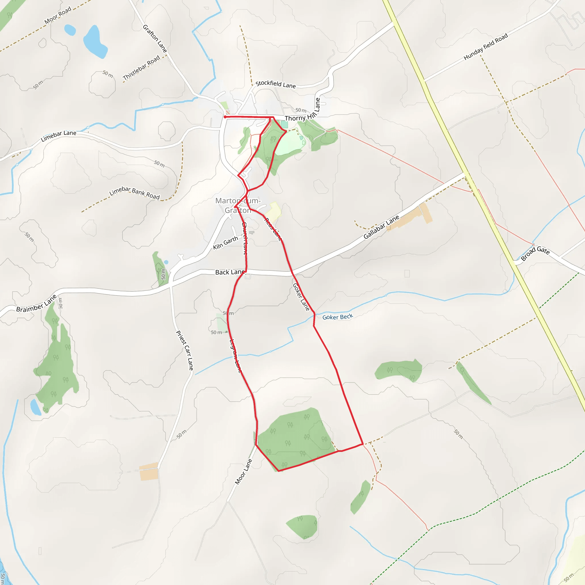 The Marton-cum-Grafton Eight mobile static map