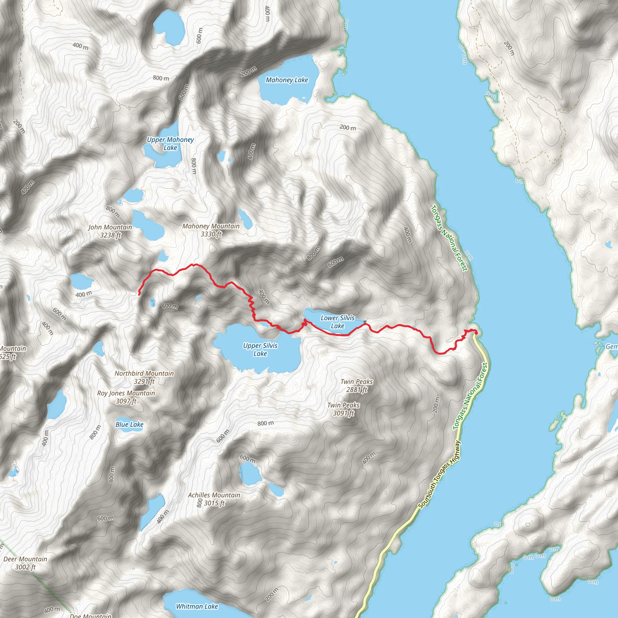 Silvis Lake Trail mobile static map