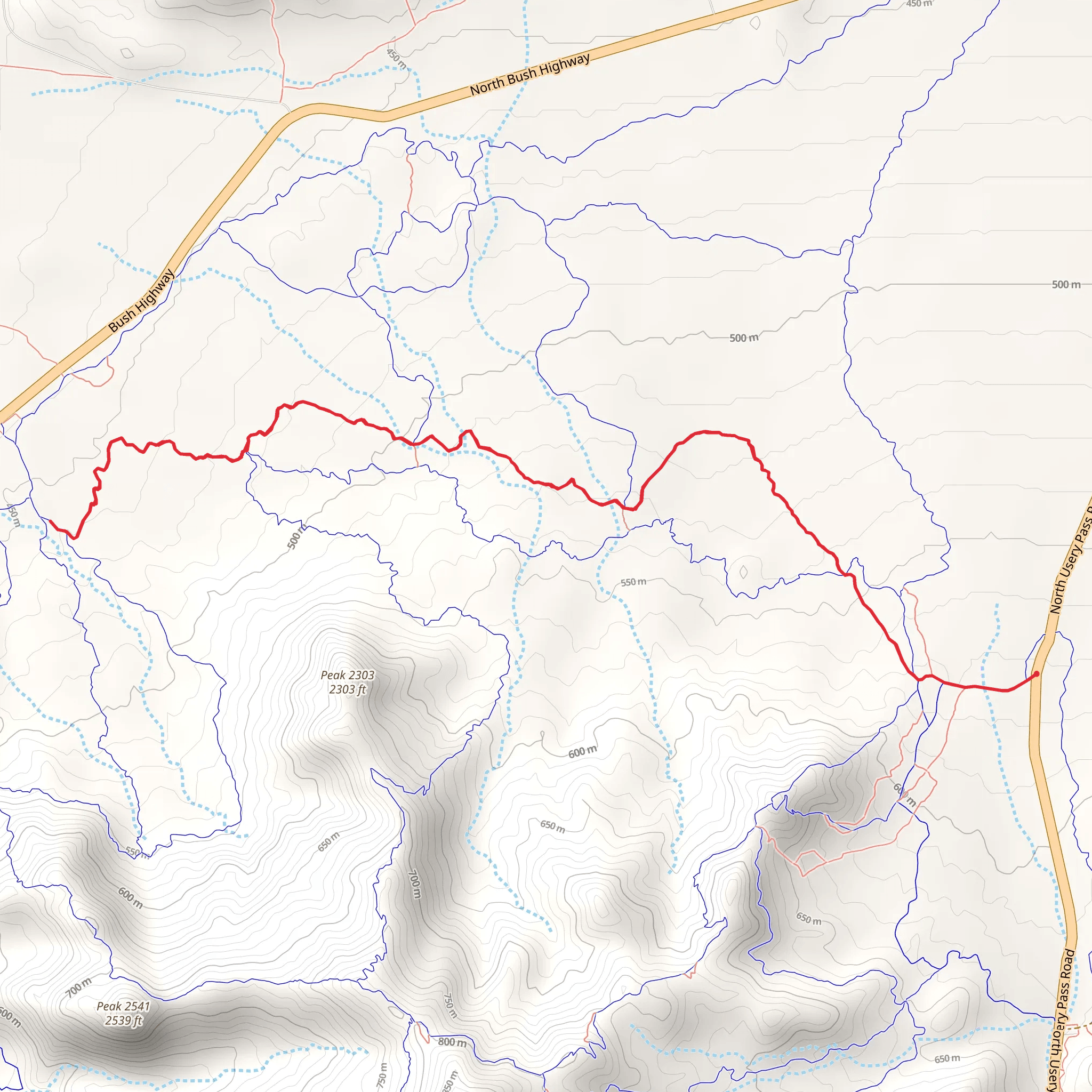 Wild Horse Trail mobile static map