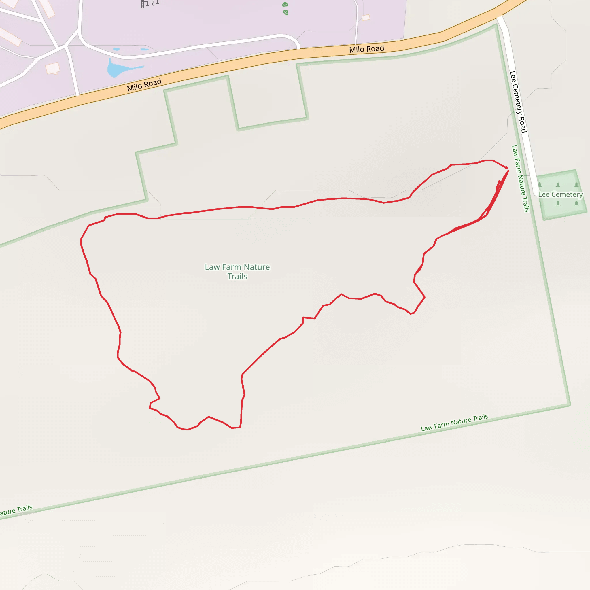 Milo Road Loop near Daggett Brook mobile static map