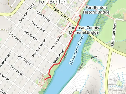 Missouri River Shore Walk from 14th Street