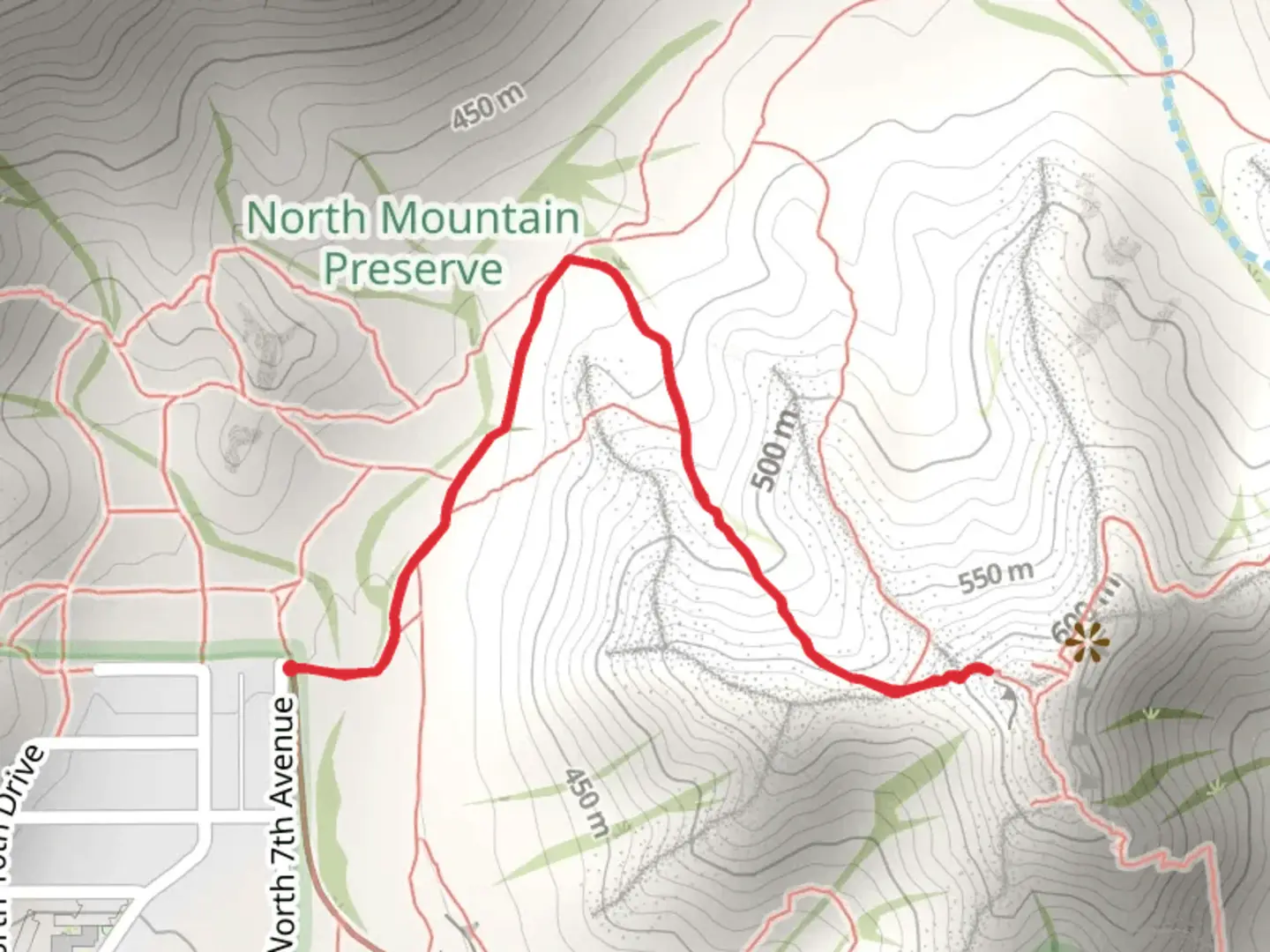 An image depicting the trail North Mountain via Charles M Christiansen Memorial Trail and its surrounding area.