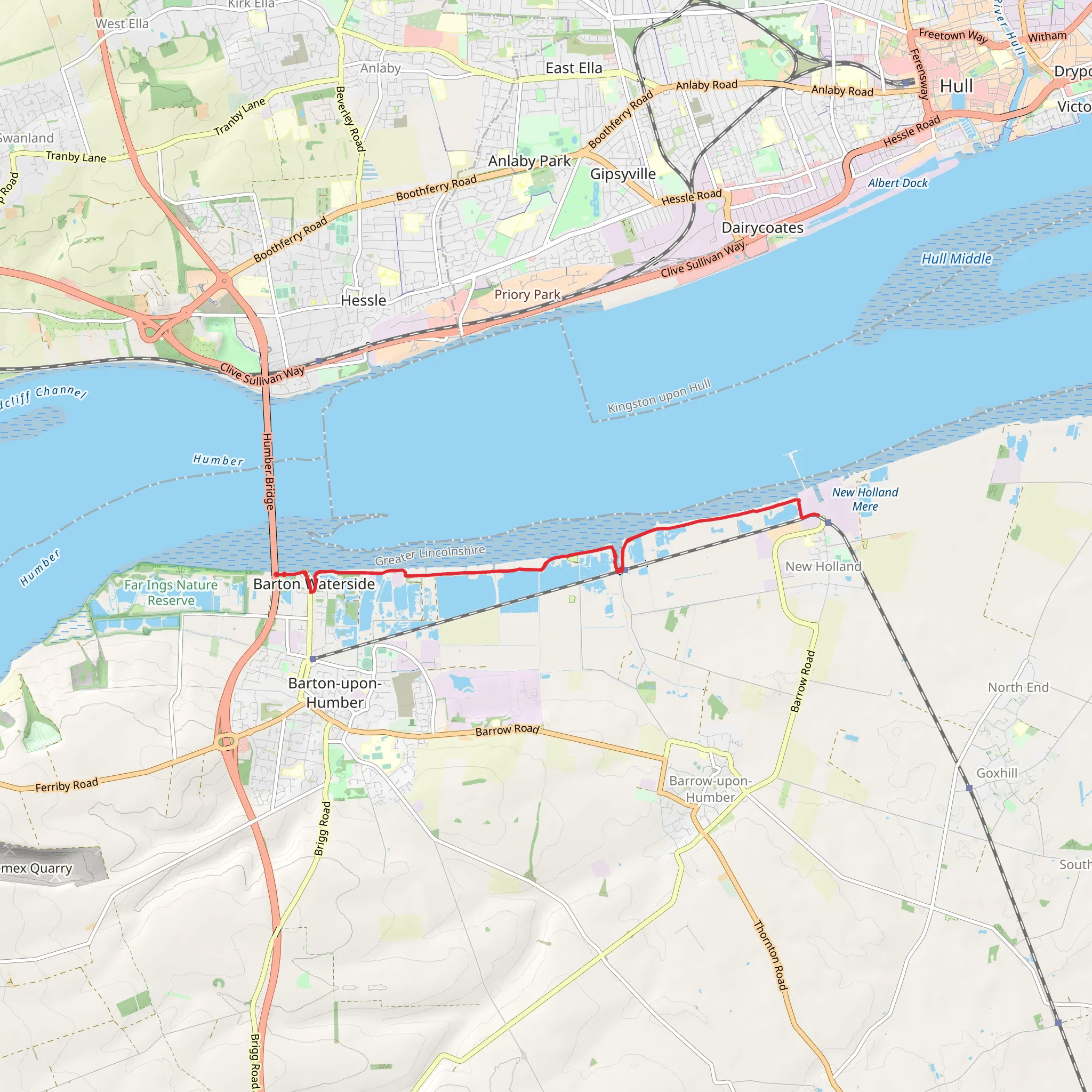Barton Upon Humber mobile static map