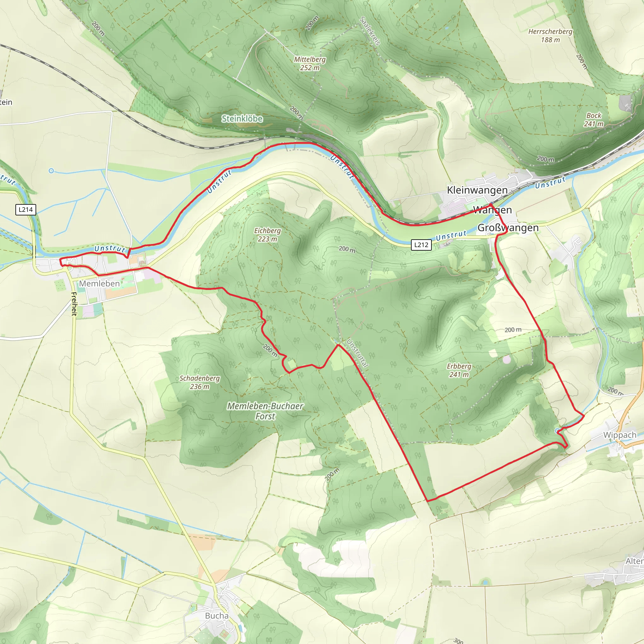 Erbberg and Eichberg Loop - Wangen mobile static map