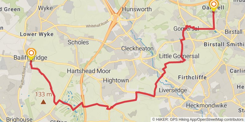 White Rose Walk stage 4 Map