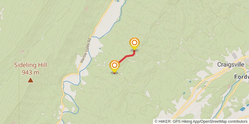 North Mountain Trail stage 2 Map