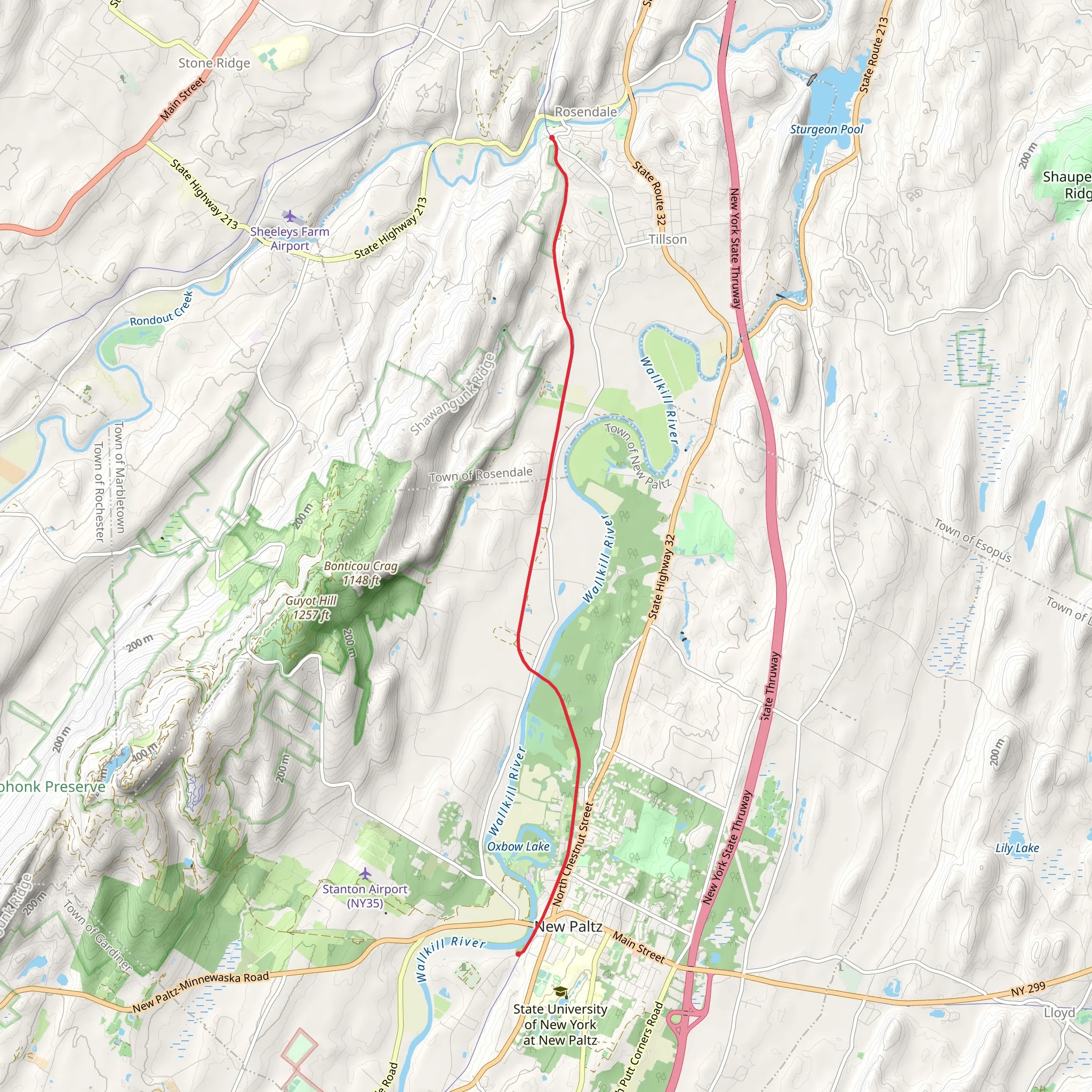 Wallkill Valley Rail Trail mobile static map