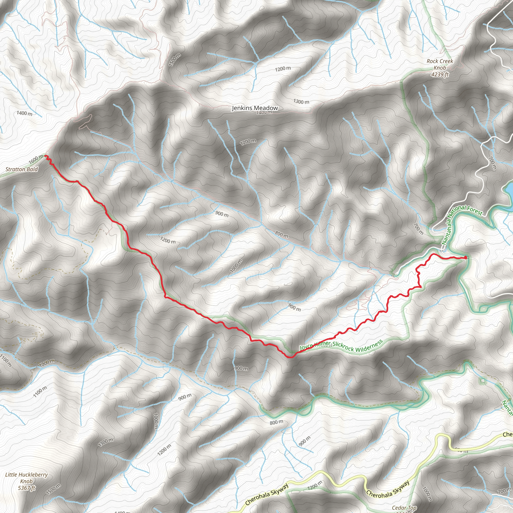 Stratton Bald Trail mobile static map