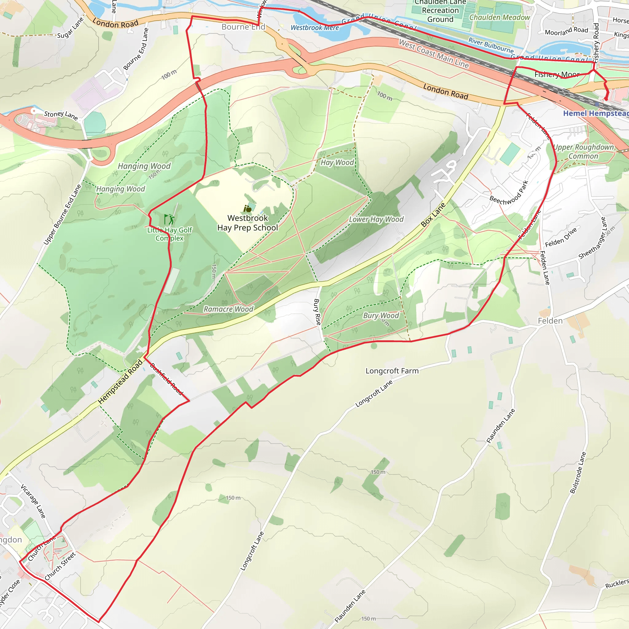 Hemel Hempstead Circular mobile static map