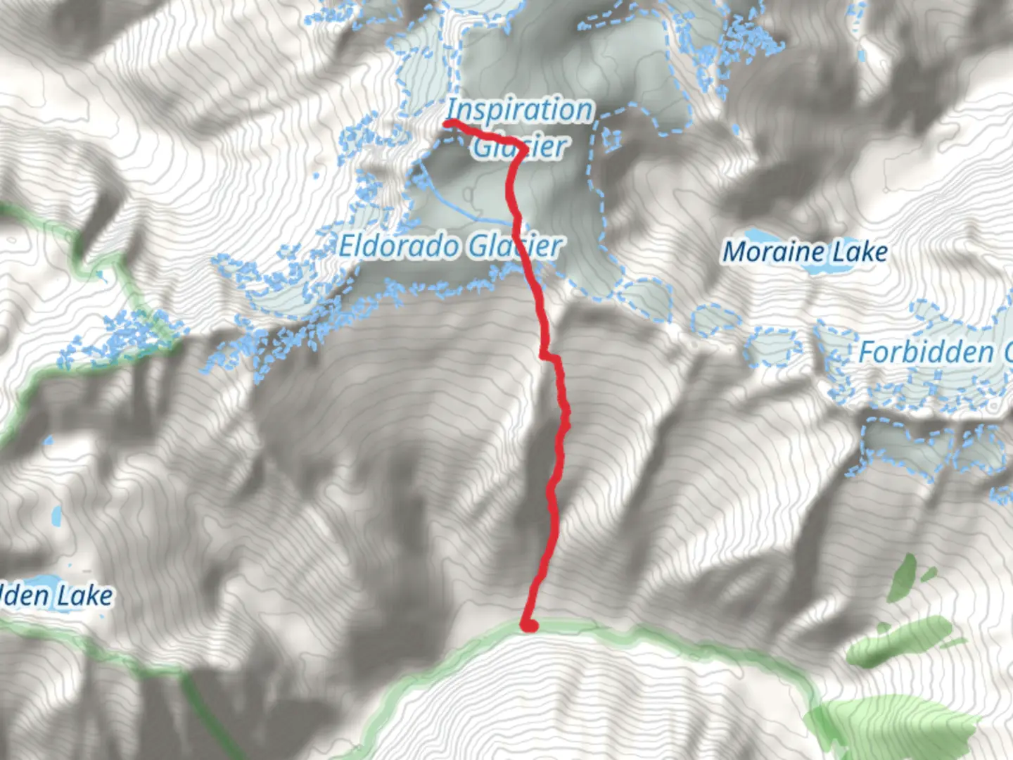 An image depicting the trail Eldorado Peak Trail and its surrounding area.
