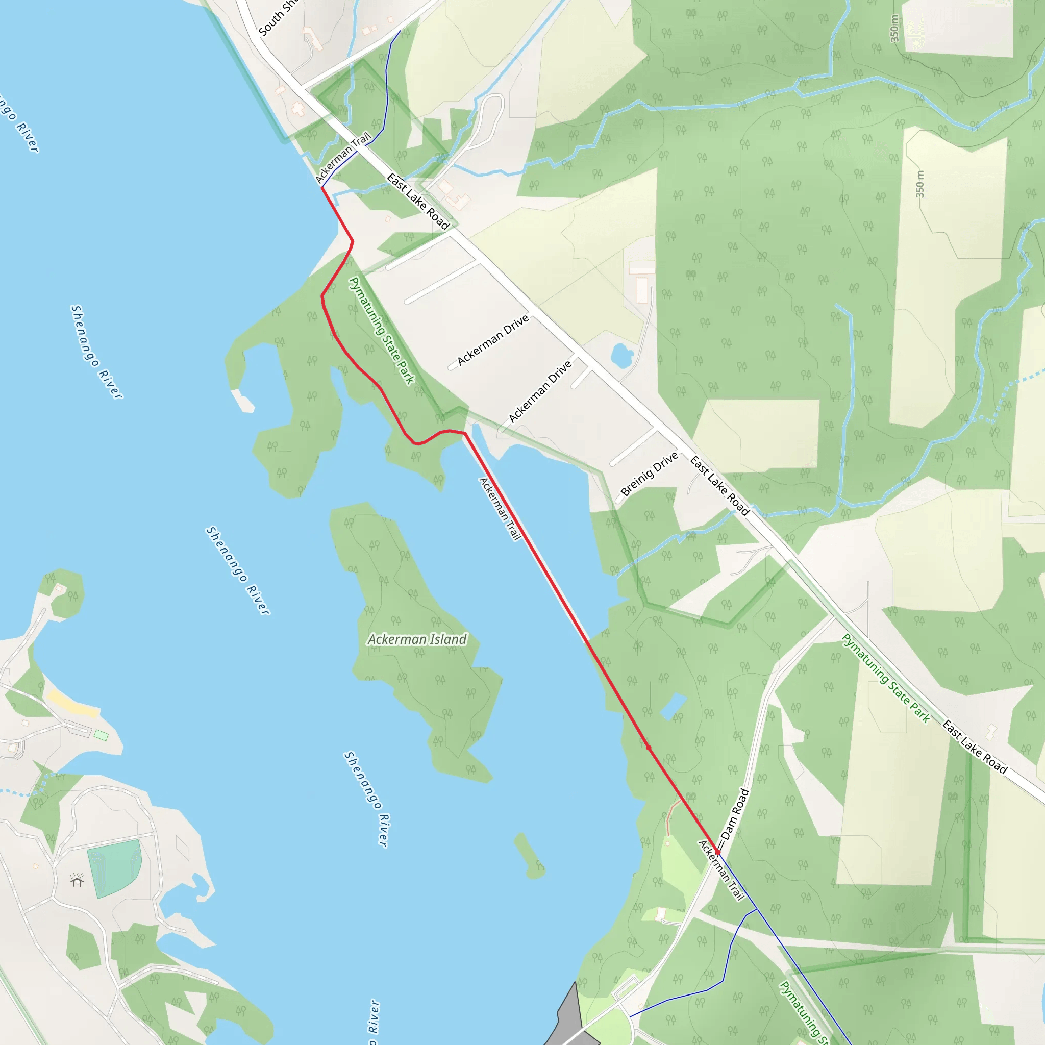 Ackerman Trail mobile static map