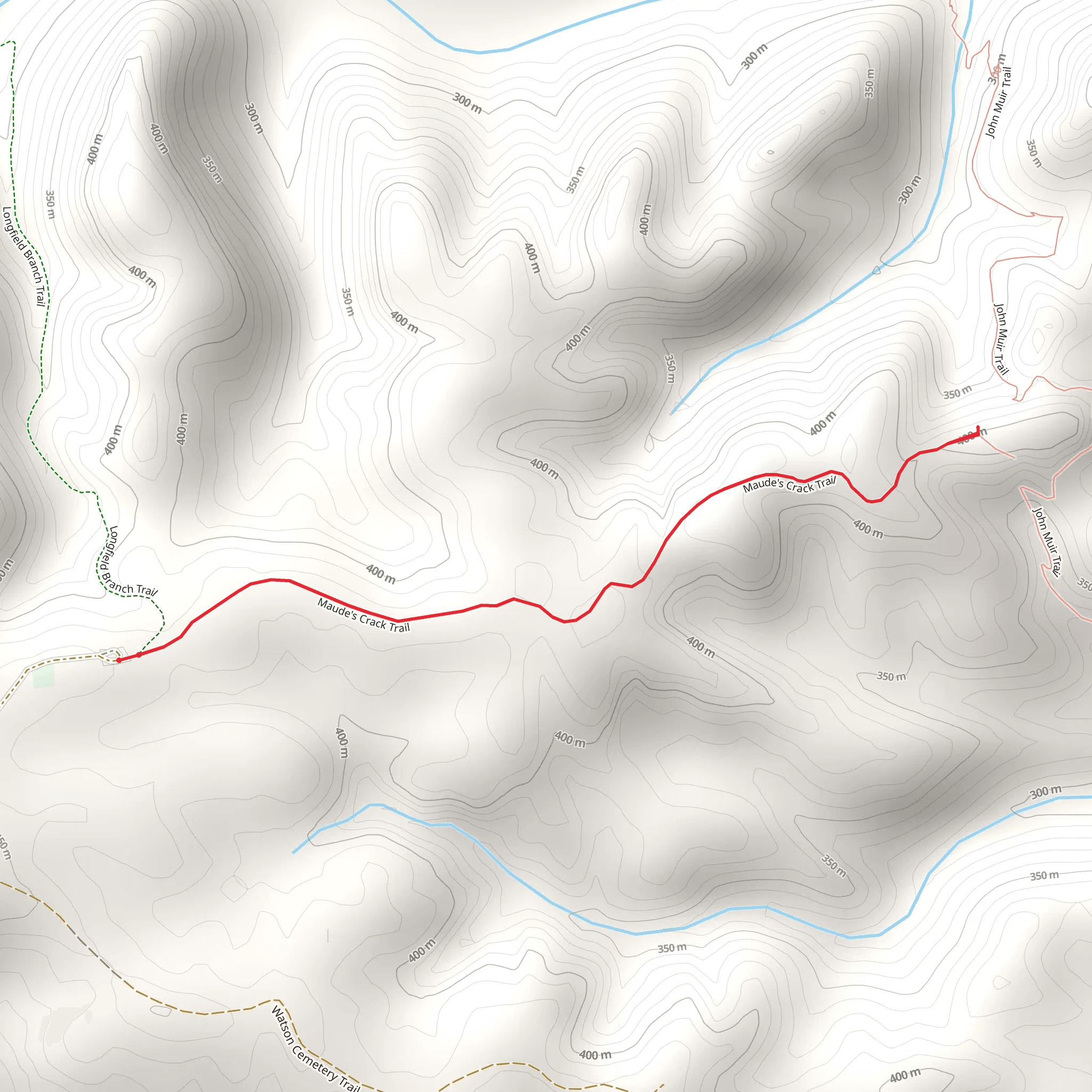 Maude's Crack Trail mobile static map