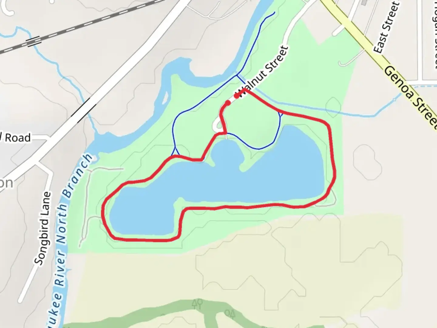 An image depicting the trail Cherry Valley Path Loop and its surrounding area.