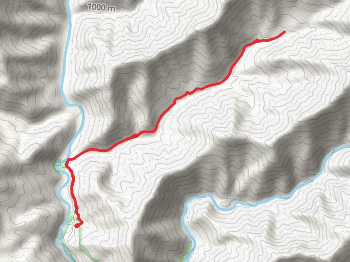 An image depicting the trail Backbone Creek Trail and its surrounding area.