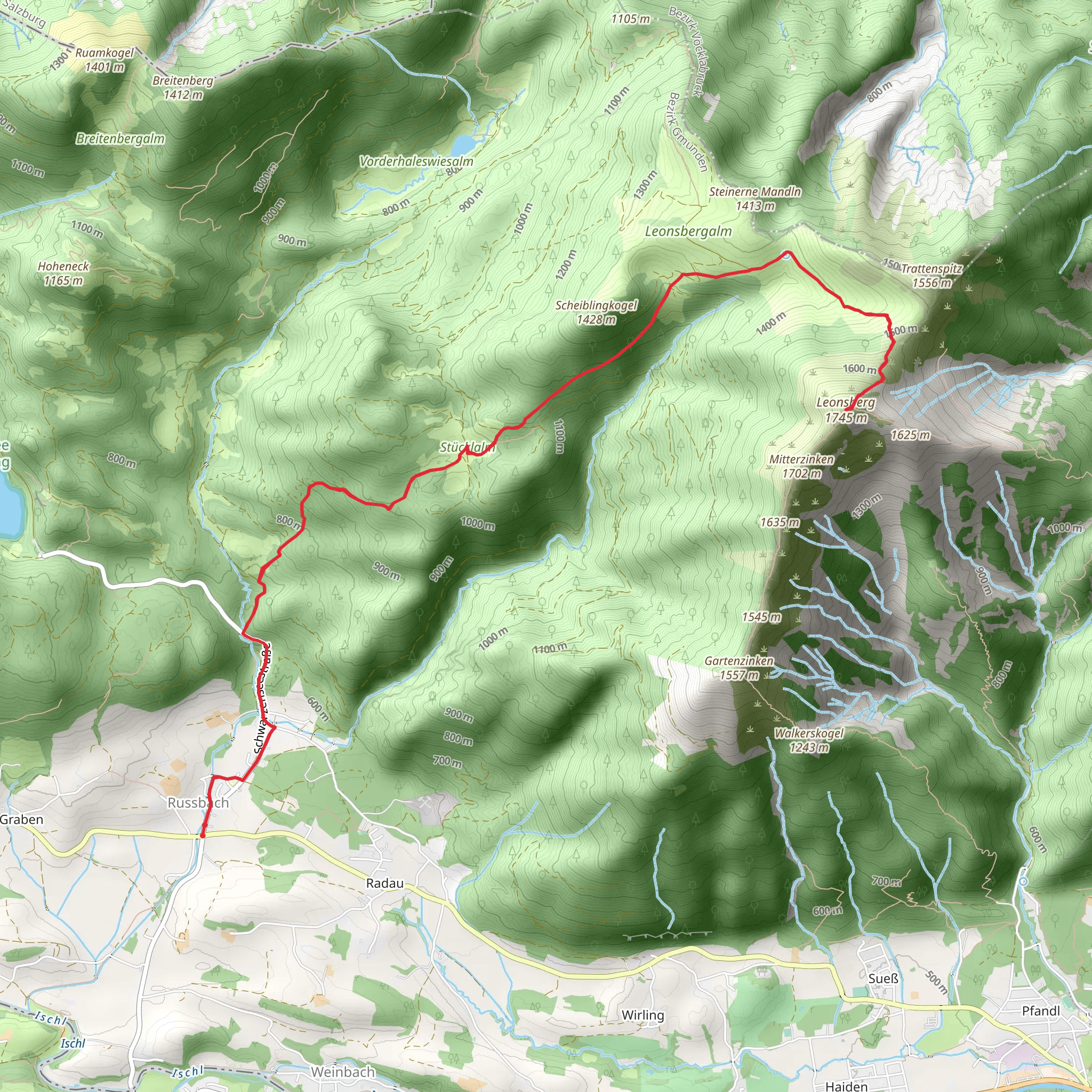 Leonsberg Mountain Hike mobile static map