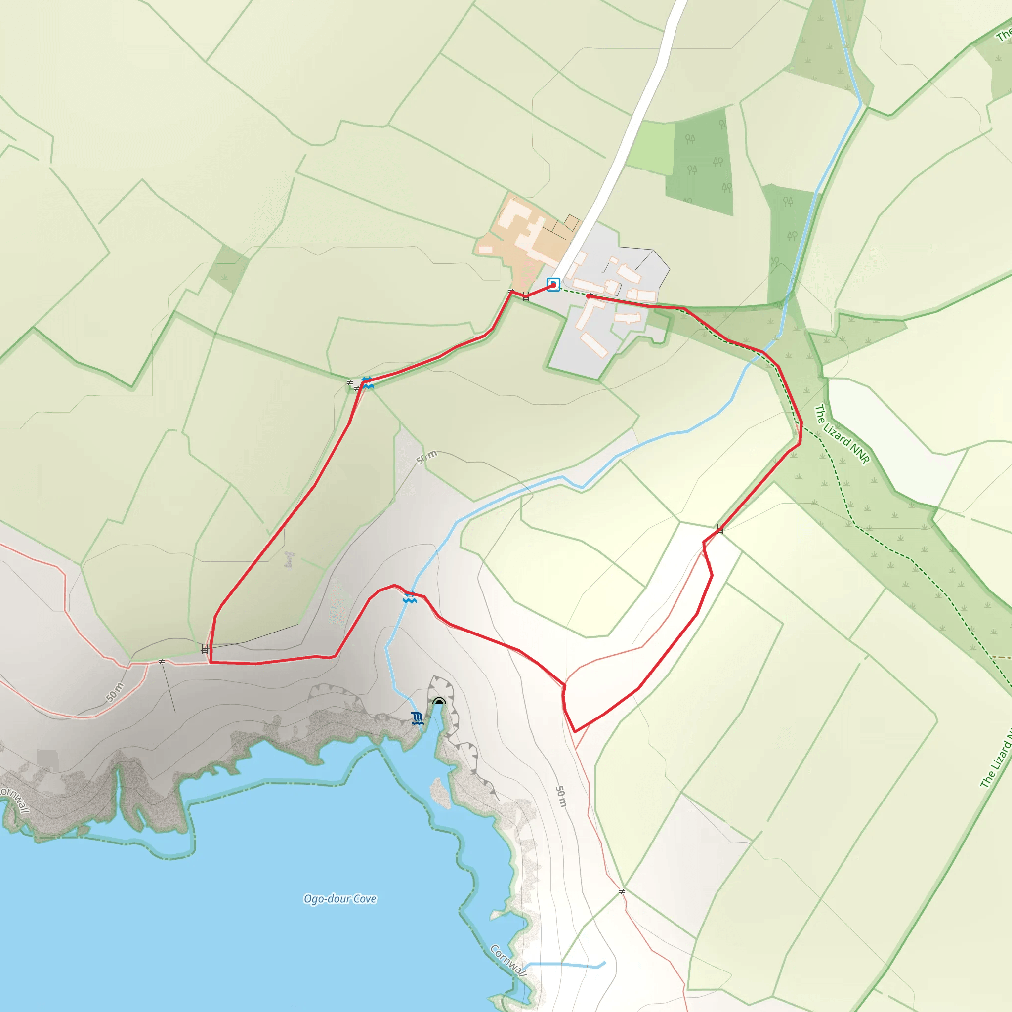 Lower Predannack Wollas Farm Loop mobile static map