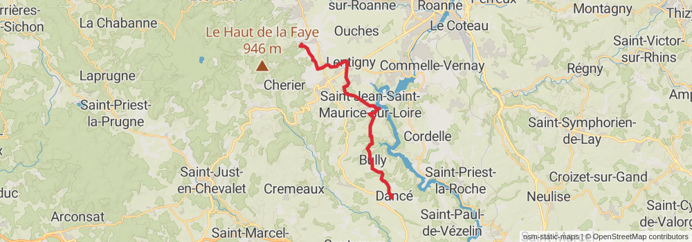 Camino Strasbourg-Saint Jean Pied de Port via Le Puy stage 37 Map
