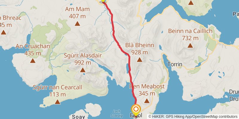 Skye Trail stage 5 Map