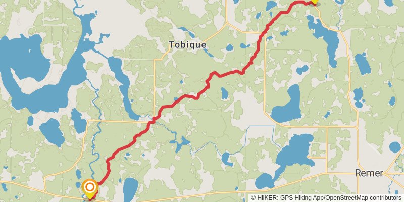 North Country Trail - Minnesota stage 21 Map