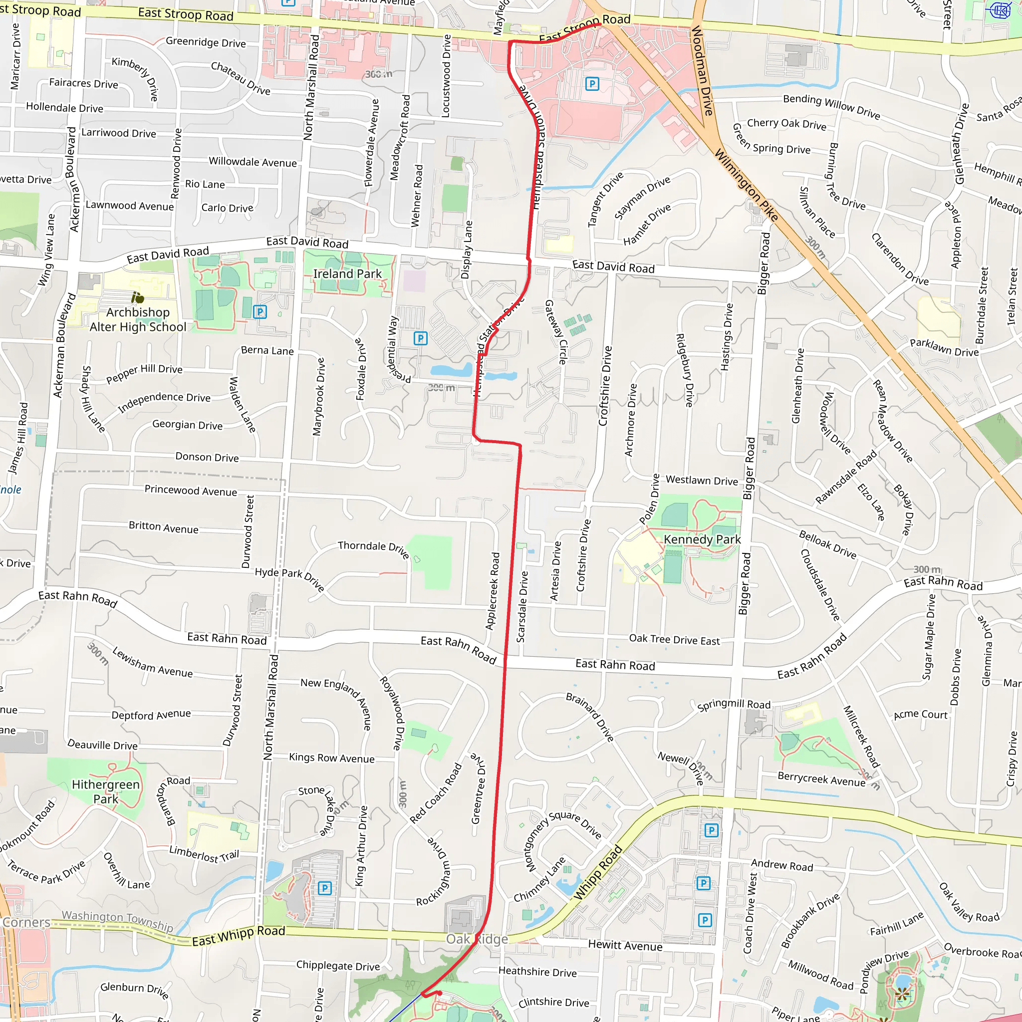 Iron Horse Trail mobile static map