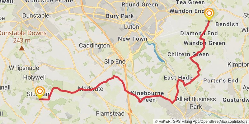 Hertfordshire Border from Chorleywood stage 4 Map