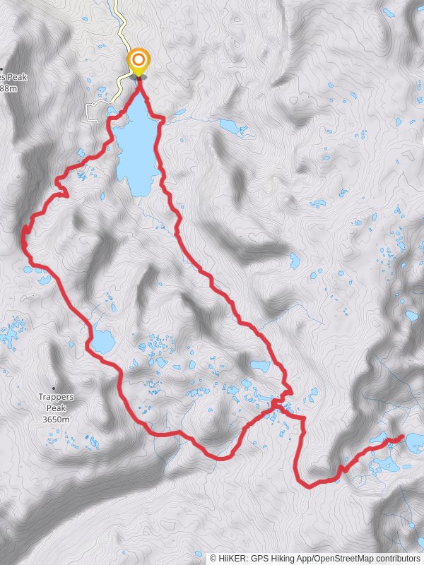 Trappers Lake, Wall Lake, Parvin Lake and Island Lake Loop